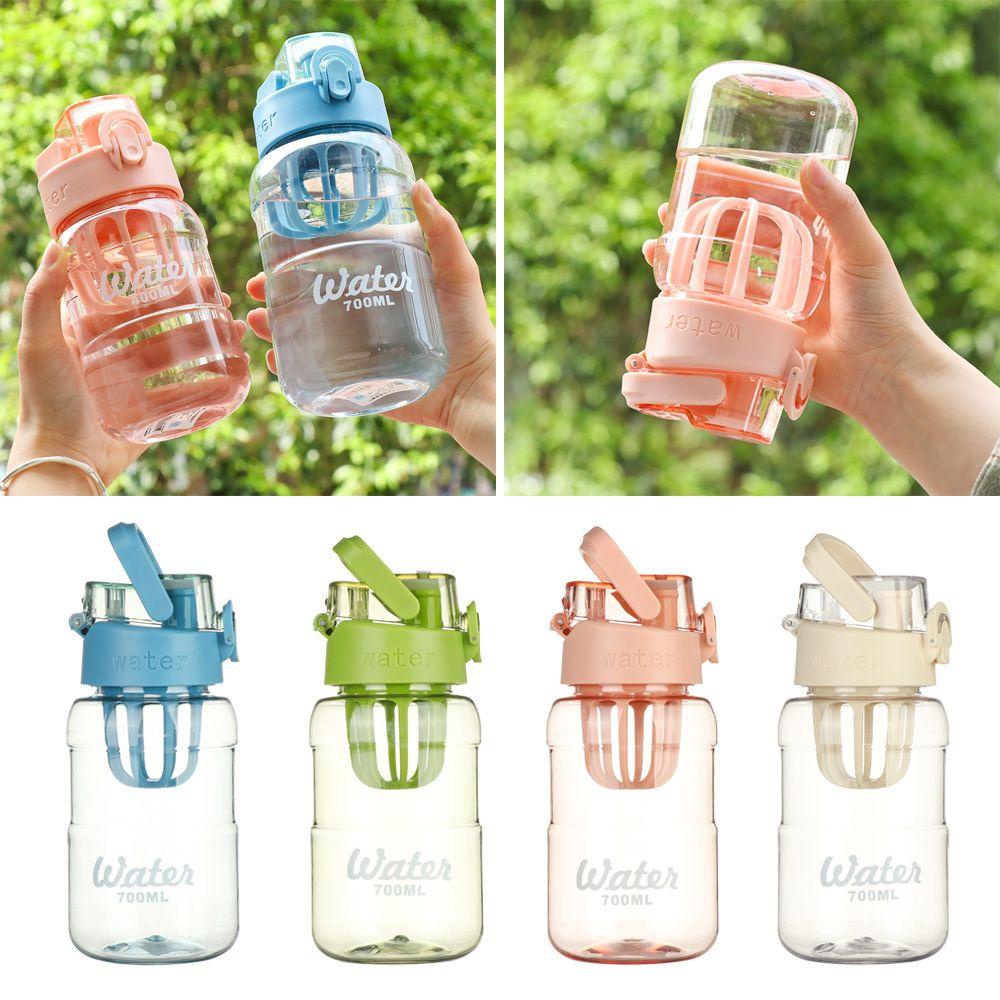 KUNHEV Bình Nước Thể Thao Bằng Nhựa Trong Suốt Tiện Dụng