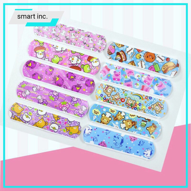 Hộp 120 miếng băng dán vết thương nhiều hình dễ thương .aban