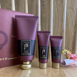 Set Sữa rửa mặt làm sáng da, bổ sung tân dịch chống lão hóa, giúp tuần hoàn máu dưới da mặt WHOO Đỏ