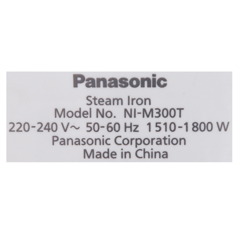 [Mã ELMALL10 giảm 10% đơn 500K] Bàn ủi hơi nước Panasonic NI-M300TVRA