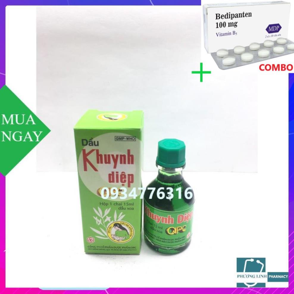 Combo Bedipanten 100mg +  Dầu khuynh diệp OPC 15ml
