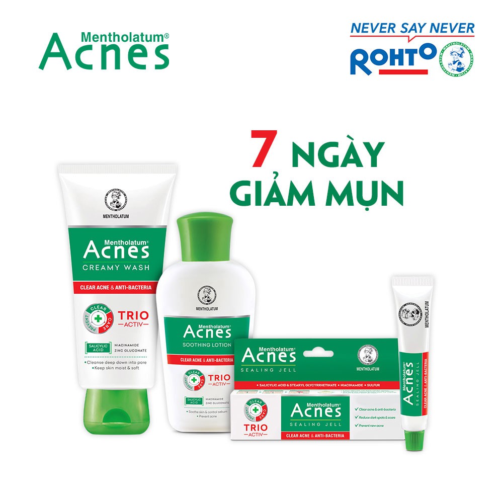 Bộ sản phẩm ngăn ngừa mụn 3 bước giảm mụn sau 7 ngày Acnes