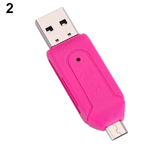 Đầu đọc thẻ nhớ 2 trong 1 USB TF SD dành cho máy tính điện thoại