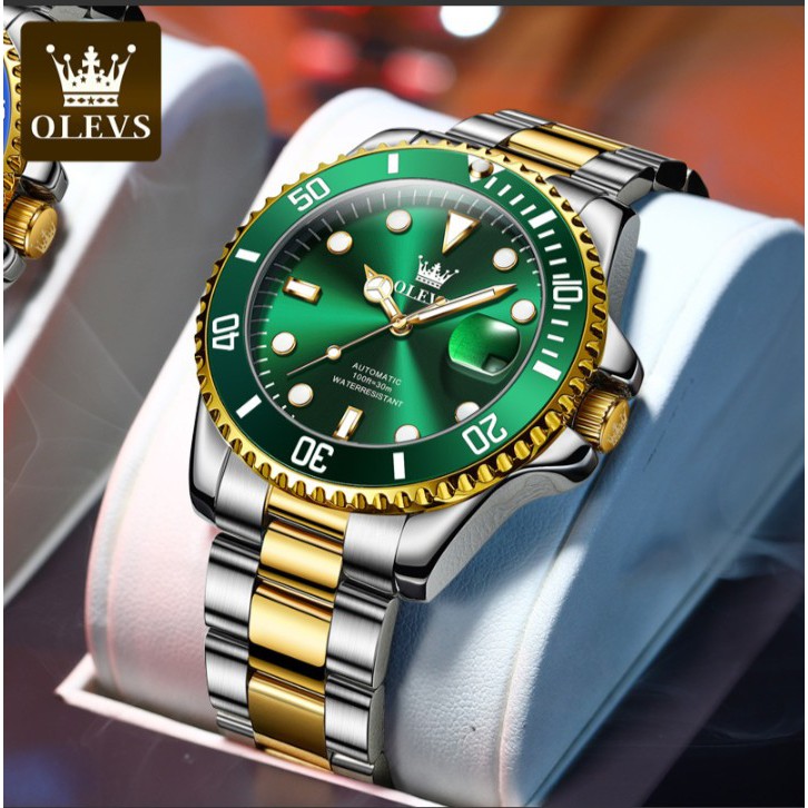 [ Đồng hồ cơ tự động Automatic ] Đồng hồ nam máy cơ tự động chính hãng OLEVS