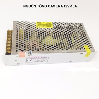 Nguồn tổng 12V-10A cho camera  - Đèn led bảo hành 6 tháng