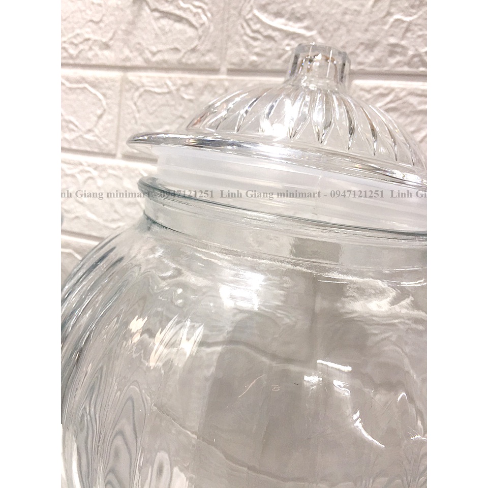 Bình ngâm rượu sâm cao cấp Thủy tinh Việt tiệp Bình sâm sọc 5L và 8L Hàng Việt nam dày dặn chất lượng cao