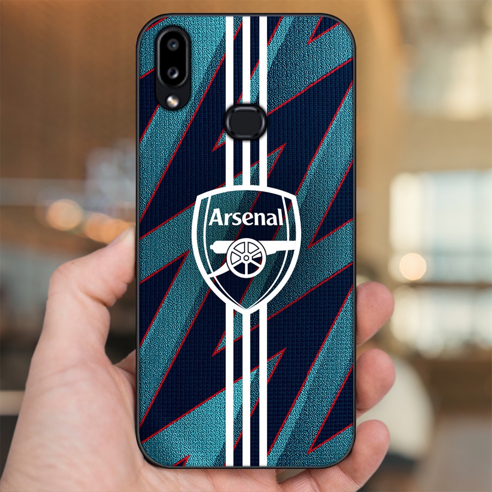 Ốp lưng Samsung A10S viền đen in hình Arsenal FC