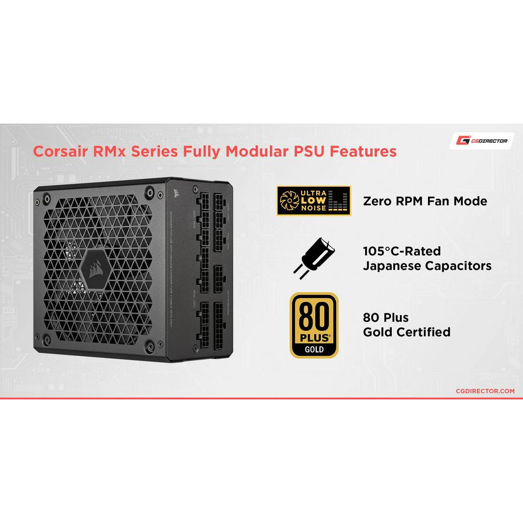 Nguồn Máy Tính Corsair RMe Series RM850e CP-9020263-NA ( Model 2023) , nâng cấp ATX 3.0 80 Plus Gold - Full Modul