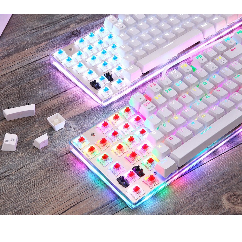 Bàn phím cơ Motospeed K87s nkro gắn đèn LED RGB