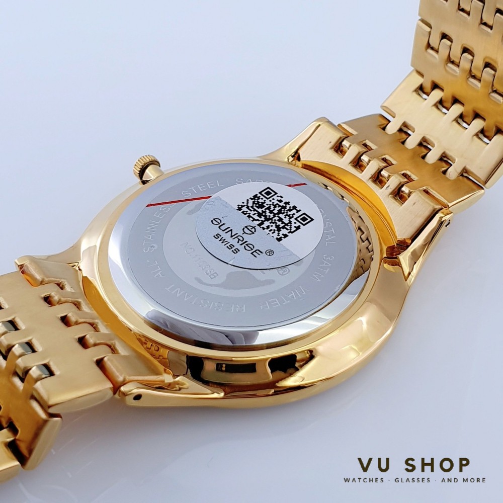 Đồng hồ nam SUNRISE 1109SB - Chính hãng, chống trầy