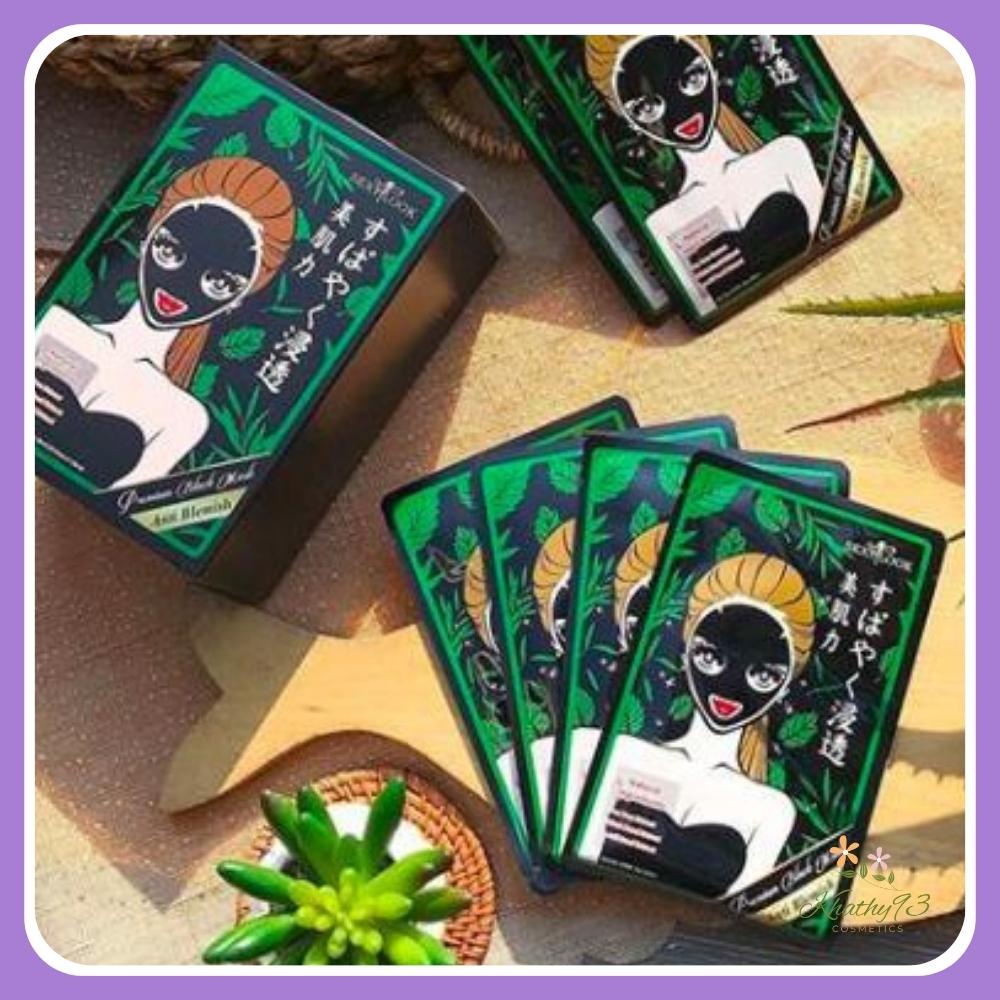 Mặt Nạ Tràm Trà Sexylook Tea Tree Anti Bleshmish Black Facial Mask Hộp 5 Miếng
