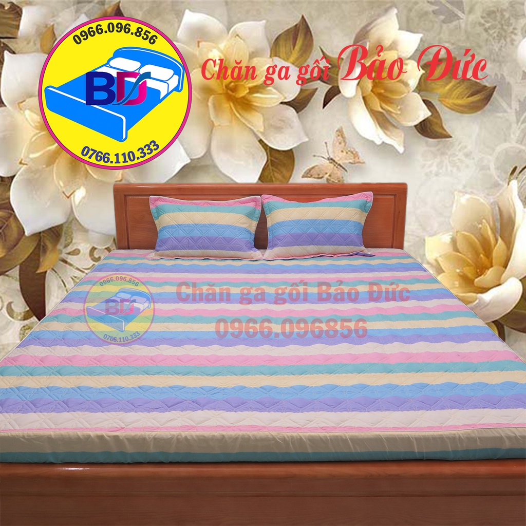 Ga giường trần bông, ga bo chun, đầy đủ kích thước, đa dạng mẫu mã