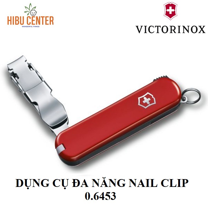 Dụng Cụ Đa Năng VICTORINOX Nail Clip Màu Đỏ 0.6453