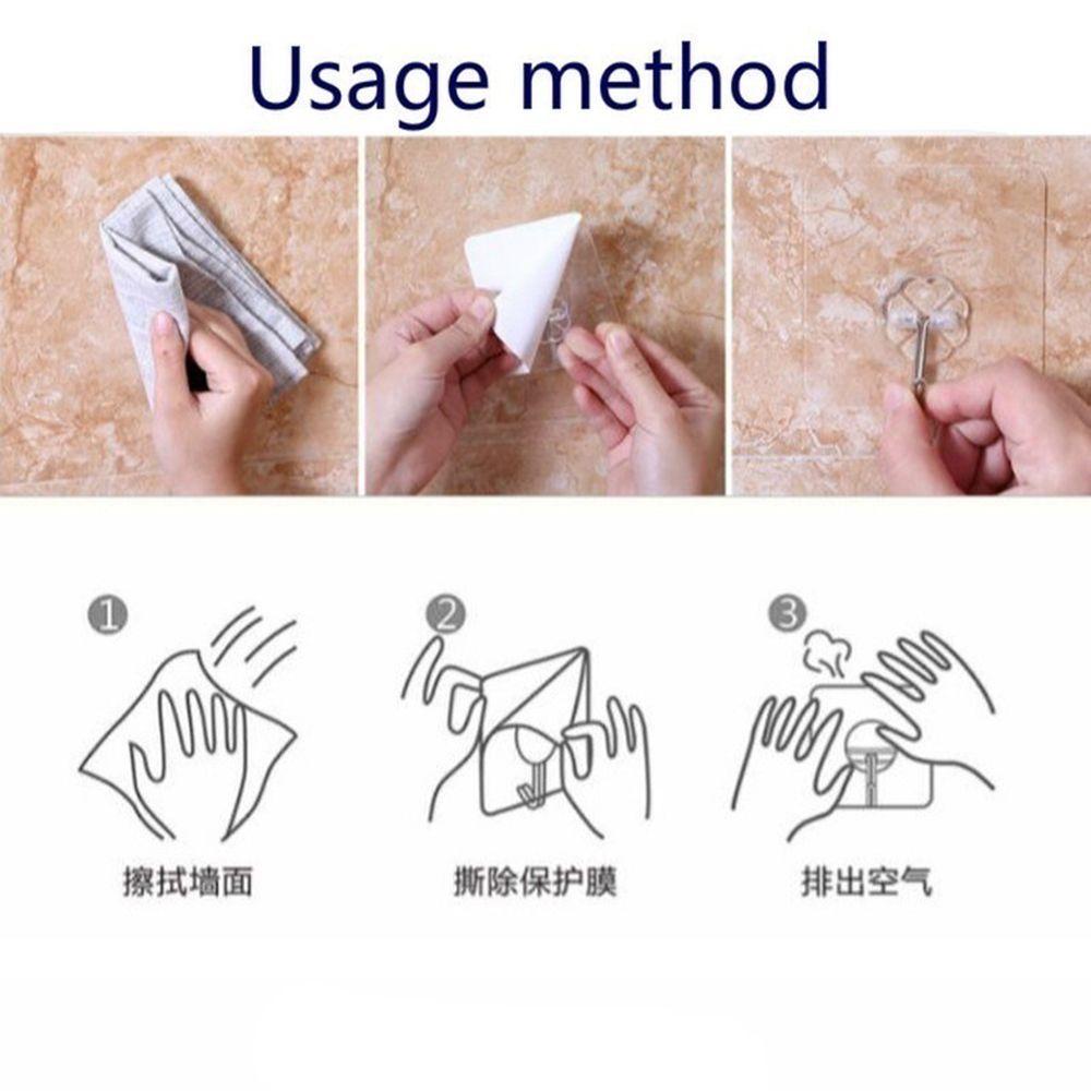 YOLA 1 / 5 / 10 Móc Treo Dán Tường Không Để Lại Dấu Vết