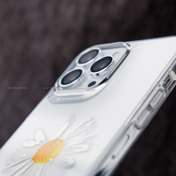 Ốp Lưng Hoa Cúc Chính Hãng Switcheasy Viền Dẻo Bảo Vệ Camera Cho Điện Thoại 13 Pro Max Njoyshop