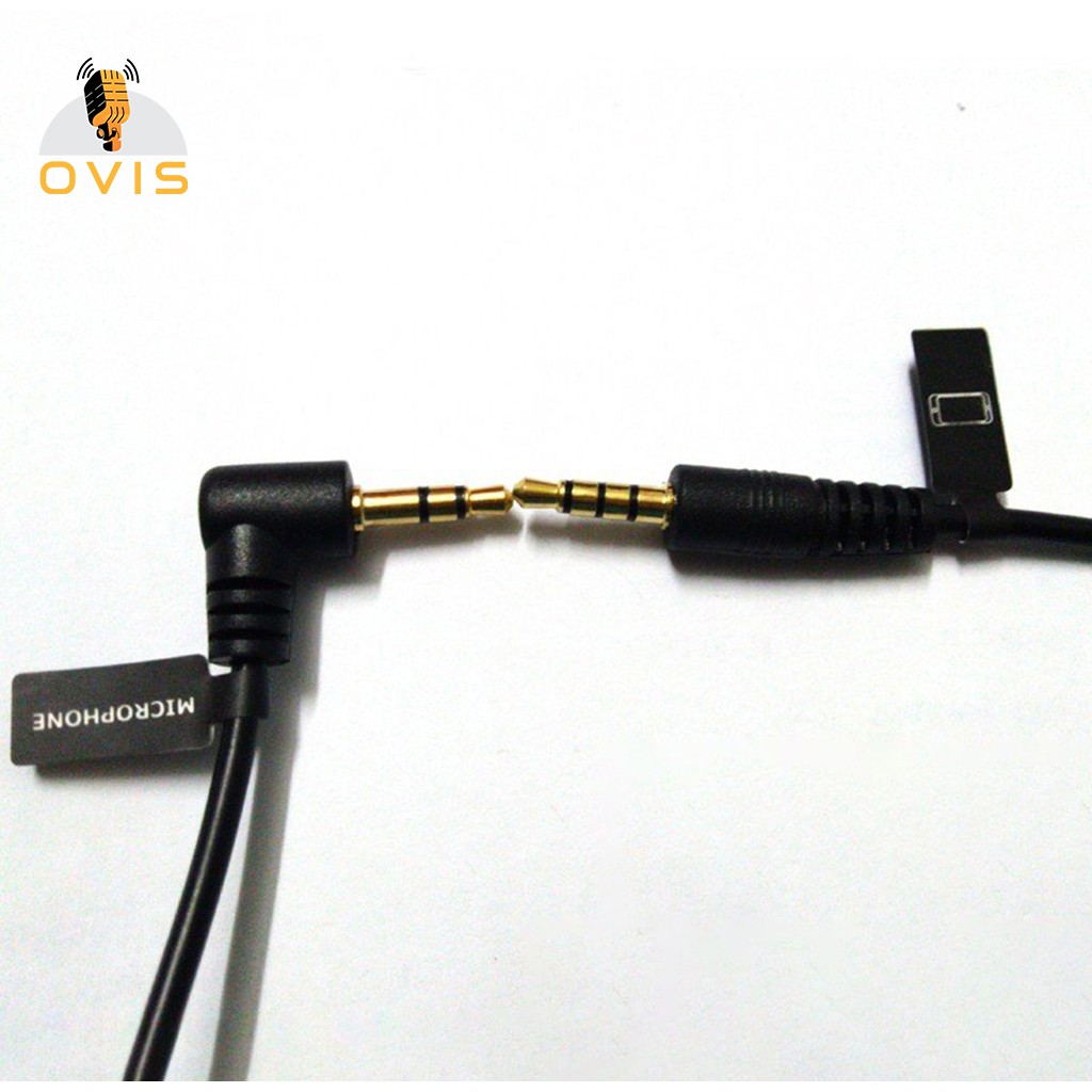 Cáp Âm Thanh 3.5 Mm 2 Đầu Đực, Kết Nối Micro Với Điện Thoại  | Boya Cab3.5