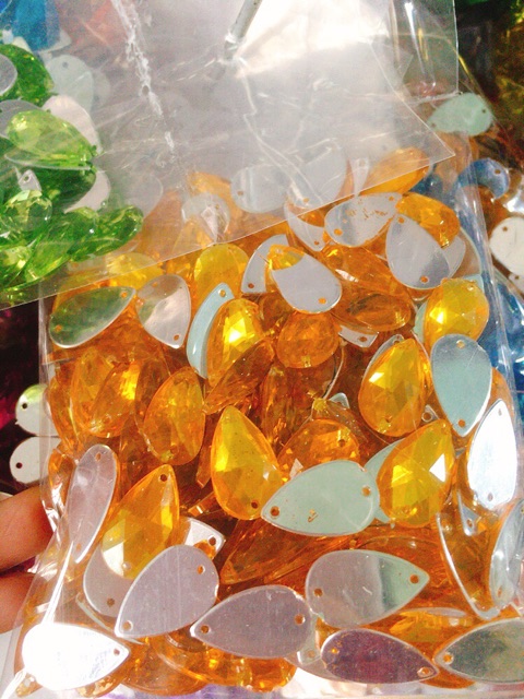 Đá kết giọt size 11x18mm giá rẻ gói 50gr