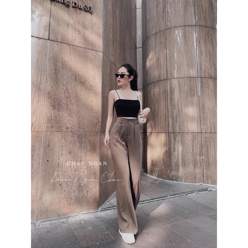 SET QUẦN ỐNG SUÔNG VỚI ÁO HAI DÂY MẢNH | BigBuy360 - bigbuy360.vn