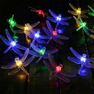 Chuồn Chuồn Led 7Màu Dán Tường