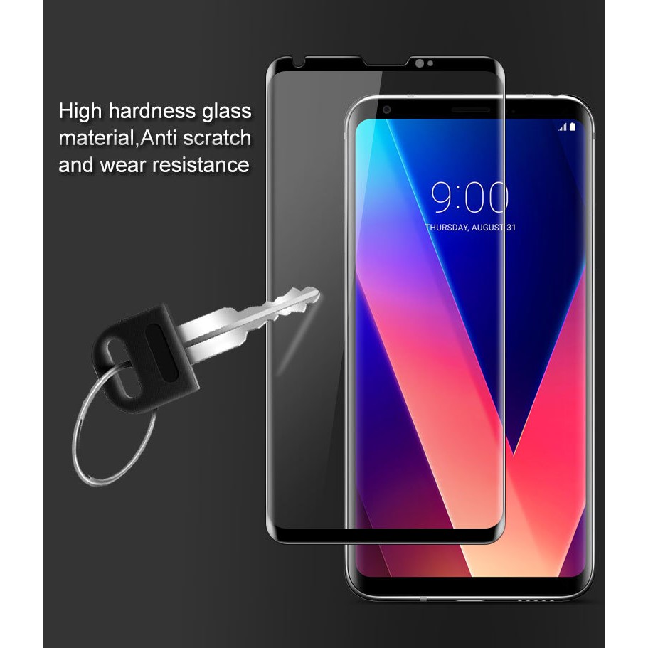 Kính cường lực 4D LG V30 full màn siêu cứng (đen)