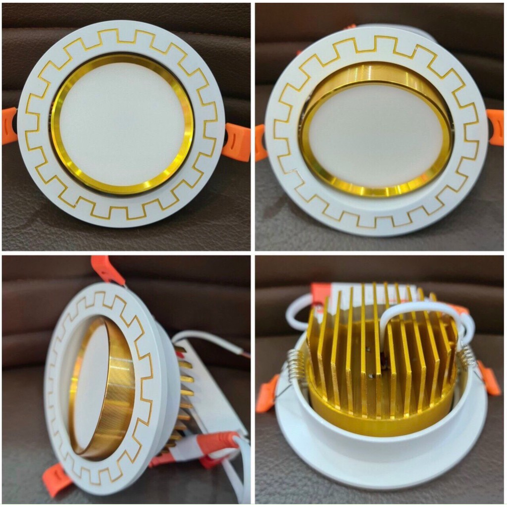 Led Âm Trần viền zic zăc ,Đèn downlight ,ledmắt trâu