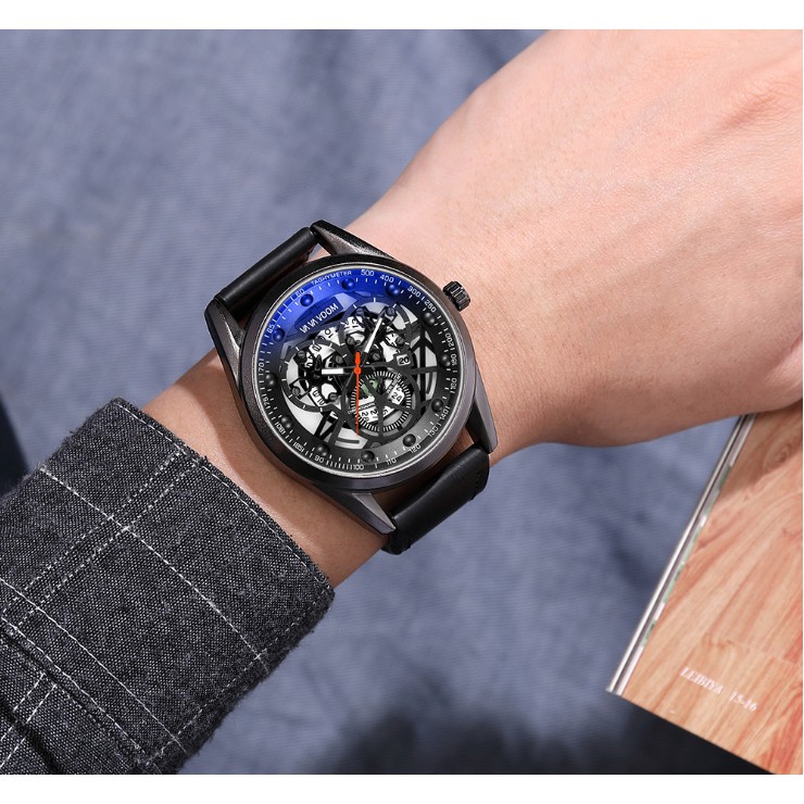 Đồng hồ nam VAVA VOOM V03 dây da cao cấp cực đẹp, lên tây cực êm ái, mặt to cá tính, chống nước tốt, hàng chính hãng | BigBuy360 - bigbuy360.vn