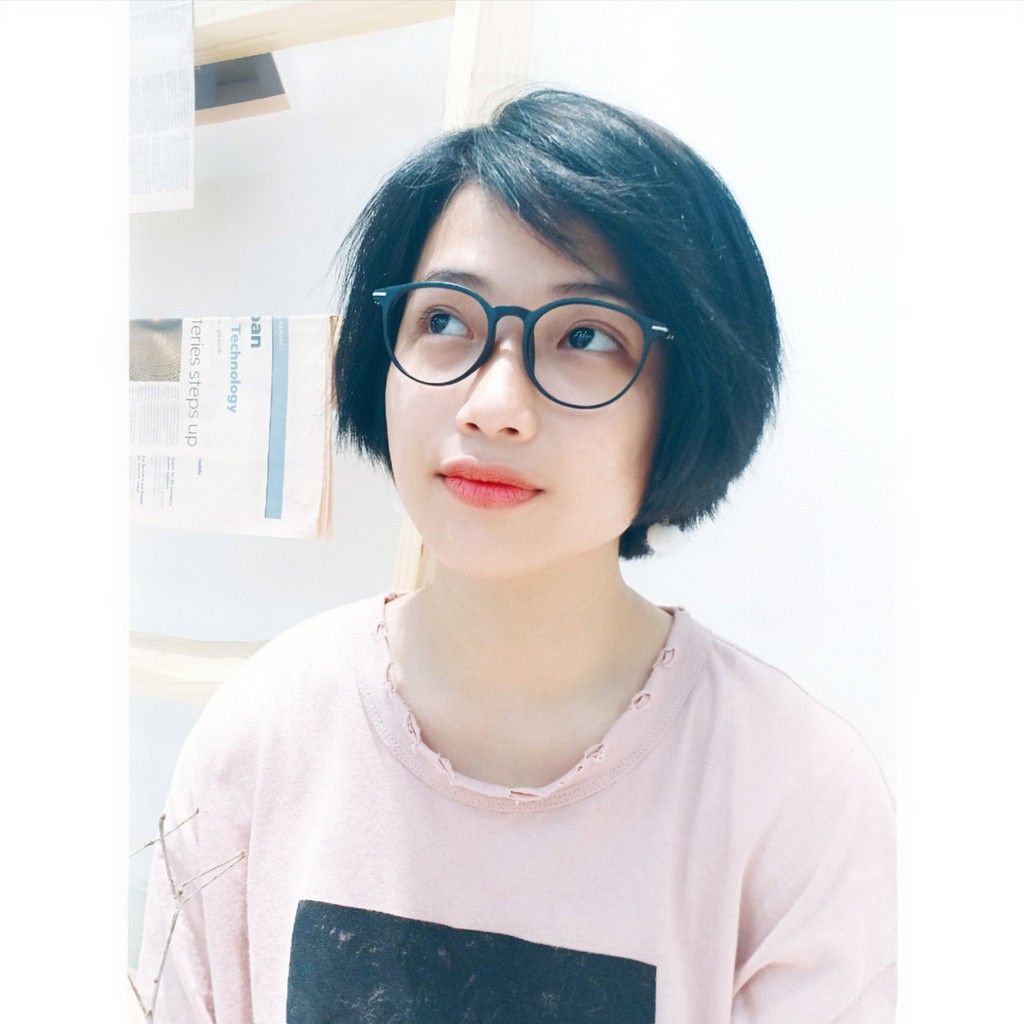 Gọng kính [CÓ THỂ LẮP TRÒNG CẬN] thời trang nam nữ KAMI NACHI dáng tròn phong cách đơn giản TR90.2019T | BigBuy360 - bigbuy360.vn