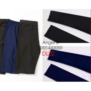 Quần bơi nữ lẻ dài đen giữ nhiệt DL02