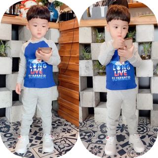 Bộ Dài Tay Bé Trai chất Bozip