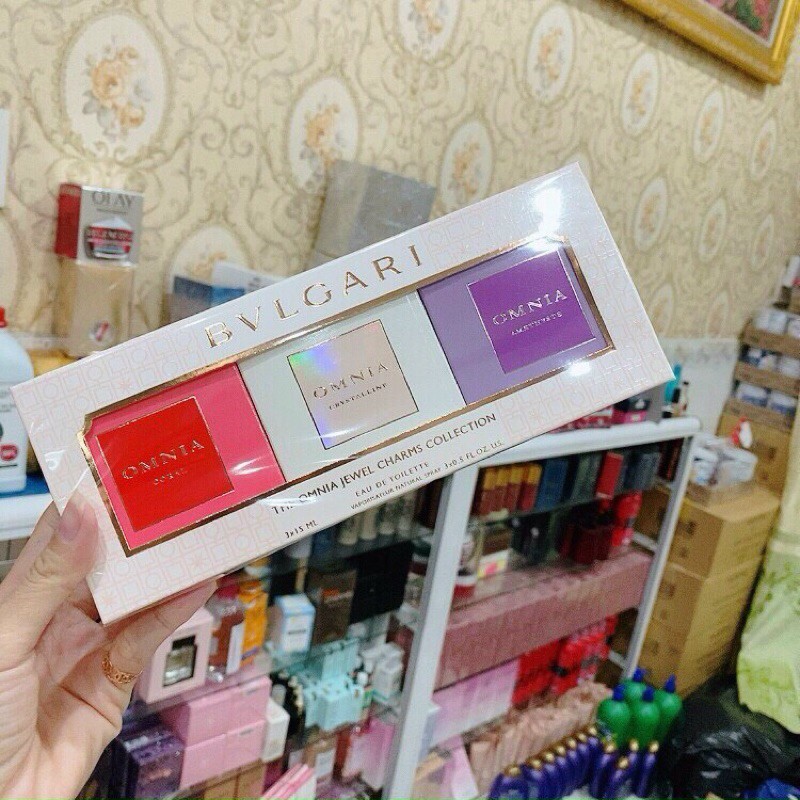 Set nước hoa BVLGARI nữ 3 chai 15ml