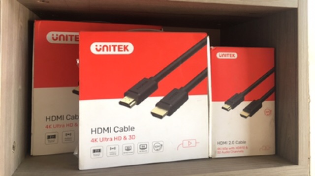 Cáp HDMI Unitek 1080/2K Dây lõi đồng, tín hiệu tốt, hạn chế sét đánh