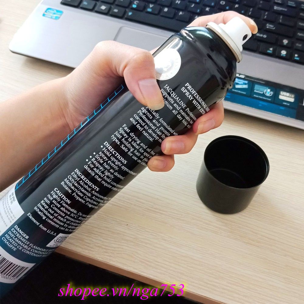 Keo Xịt Tạo Kiểu Tóc 400ml Jacqualine Hair Spray Chính Hãng, shop 99K Cung Cấp & Bảo Trợ.