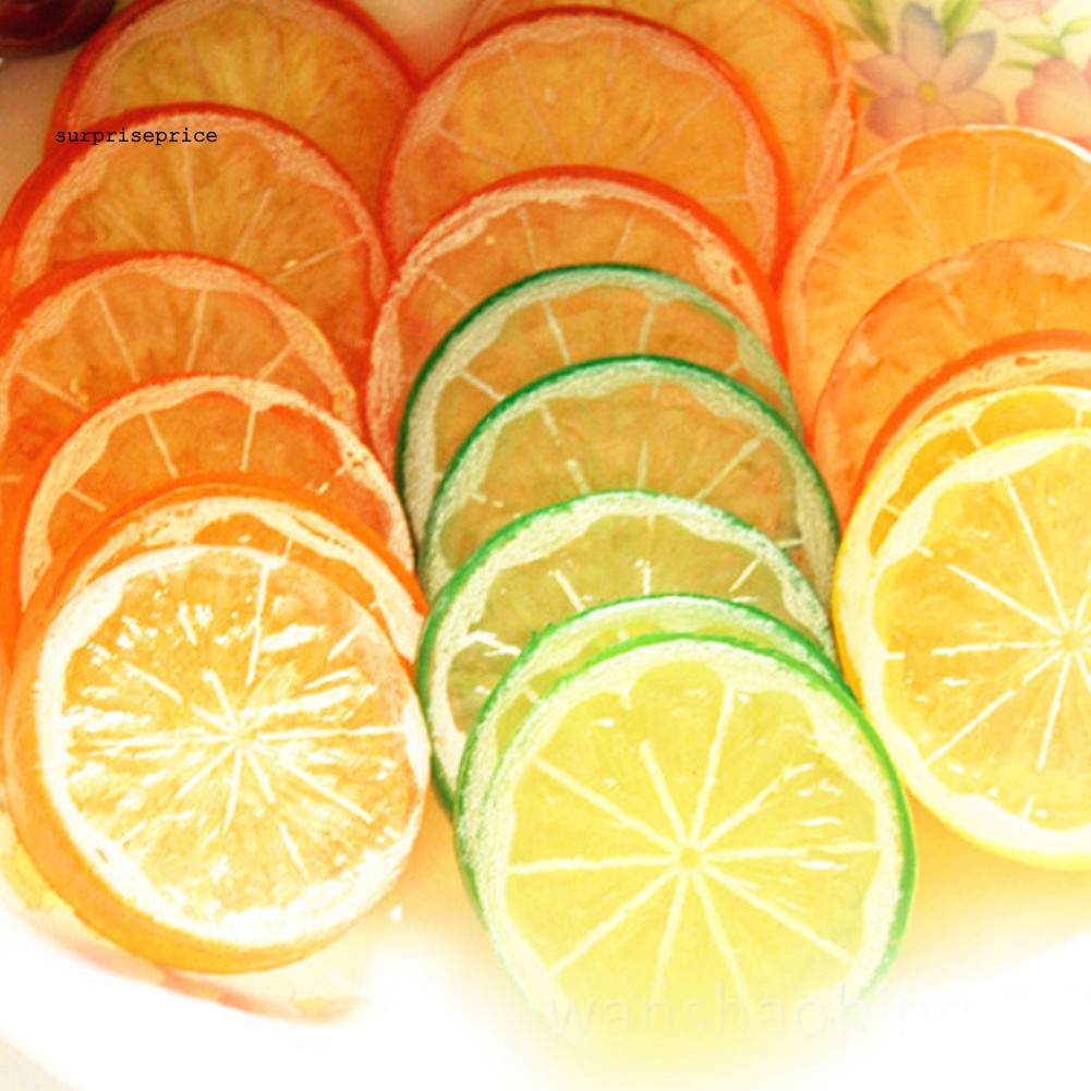 Bộ 2 phụ kiện trang trí hình lát chanh thiết kế sinh động