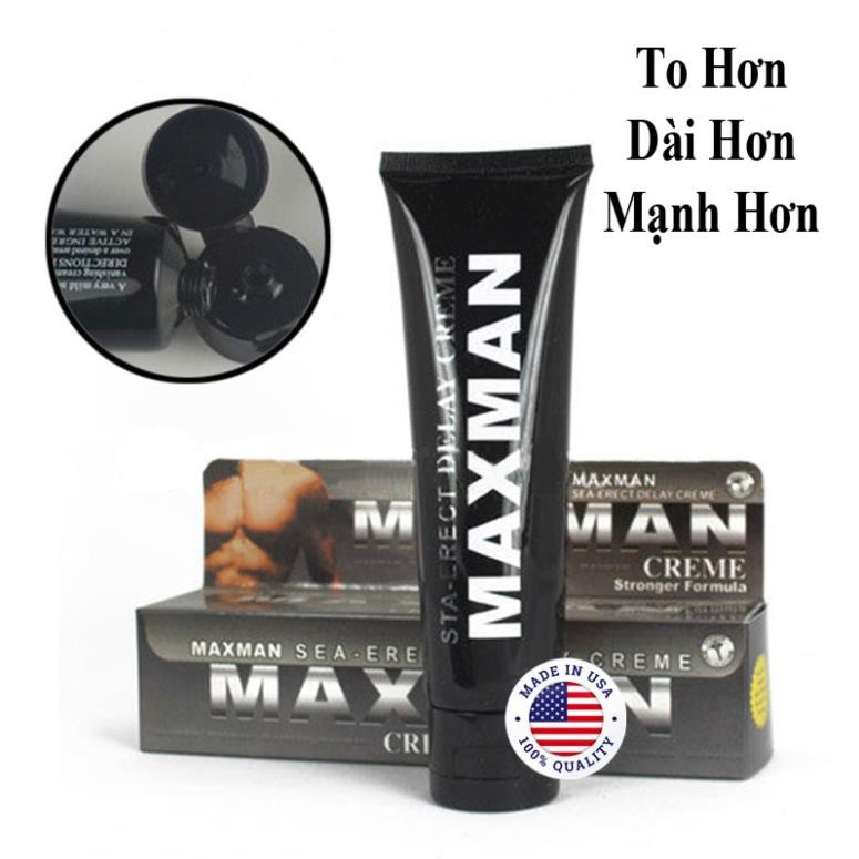 [Hàng Mỹ] Gel Tăng Kích Thước Dương Vật MAXMAN - Dòng Gel TiTan Được Tin Dùng Nhất, An Toàn & Hiệu Quả Nhanh - Tuýp 60gr