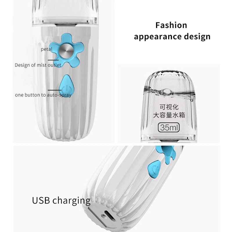 Máy xông xịt cấp ẩm da mặt FOREVERLILY nano kết nối USB tiện lợi