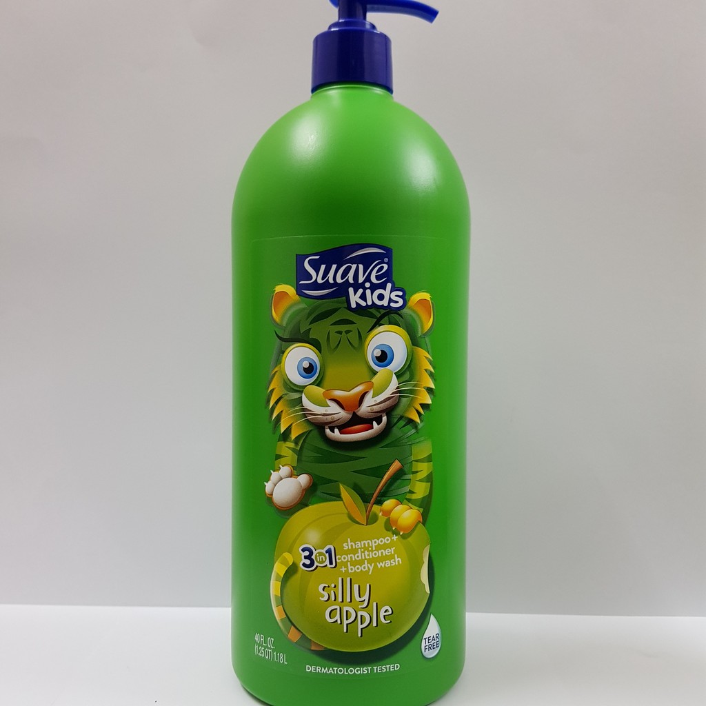 Suave Kids 3 In 1 1.18l (Tắm + Gội + Xả)