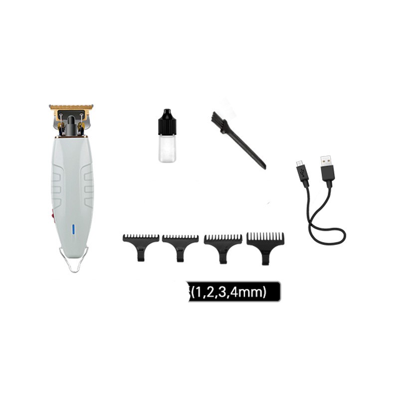 Máy Cắt Tóc Râu Kemei KM-1931 Chuyên Nghiệp Đầu Lưỡi Hình Chữ T Dùng Để Cạo Râu Khô Toàn Diện Và Giảm Âm