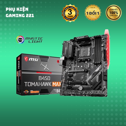 Mainboard - Bo Mạch Chủ MSI B450 Tomahawk Max - Hàng Chính Hãng