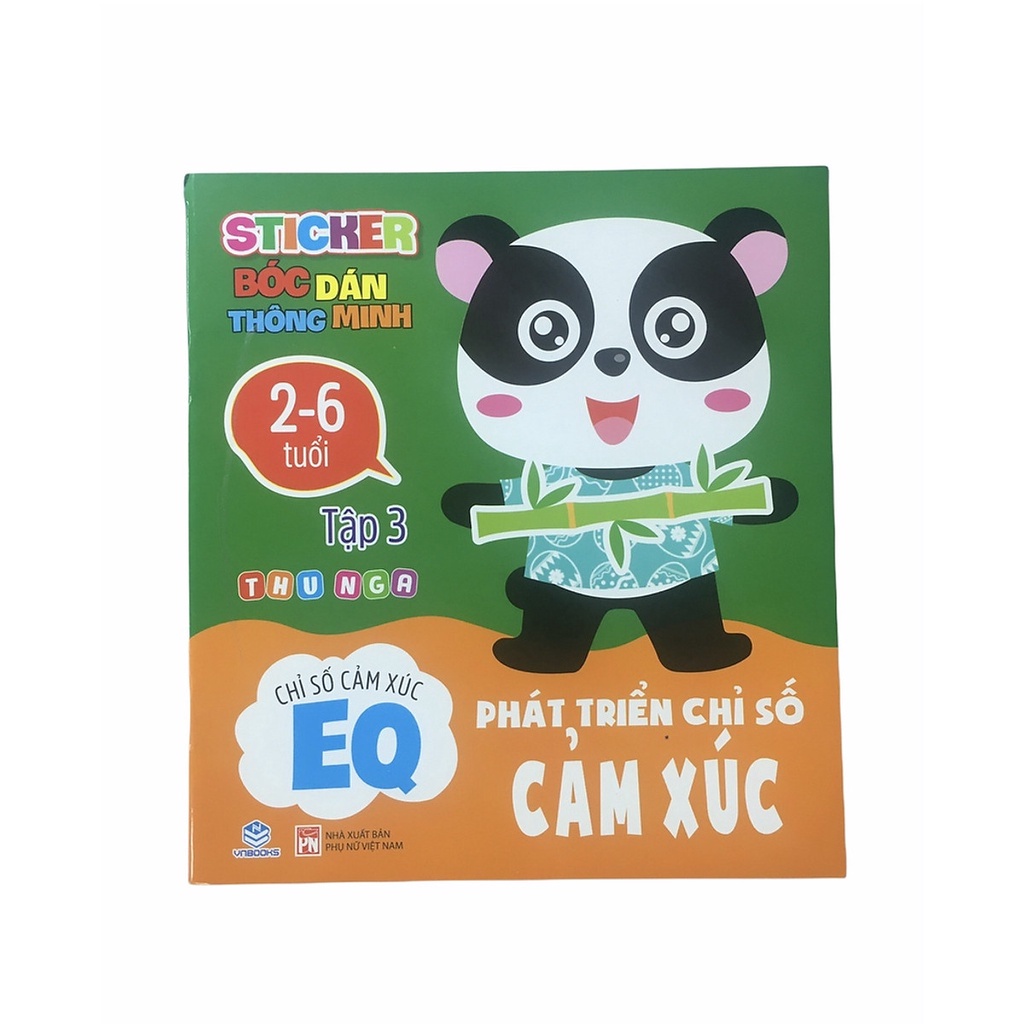 Sách Sticker bóc dán thông minh - Phát triển Chỉ số cảm xúc EQ - Combo 3 Quyển