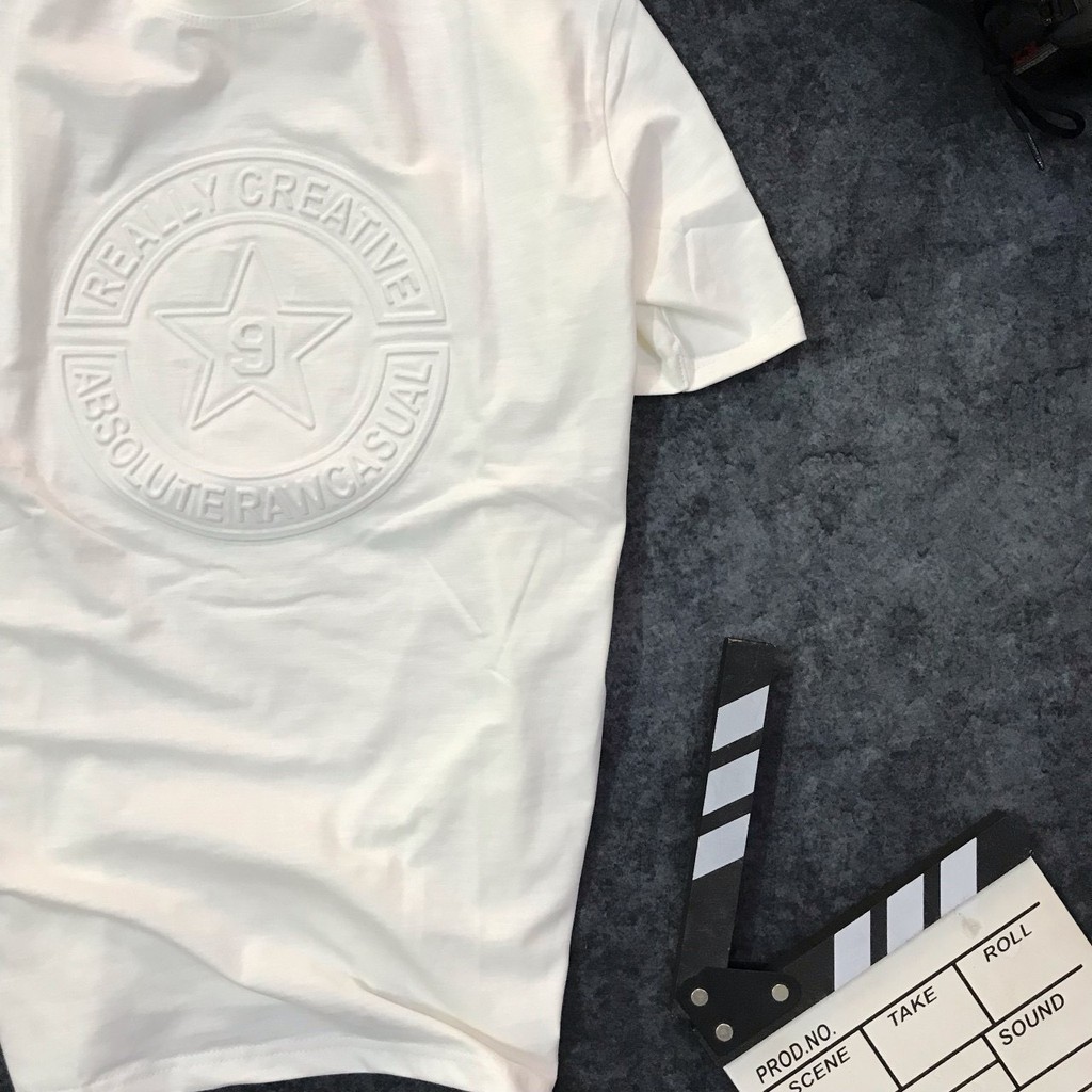 Áo thun nam Havis Creative tay ngắn thun cotton logo dập nổi cao cấp AXK083 | BigBuy360 - bigbuy360.vn