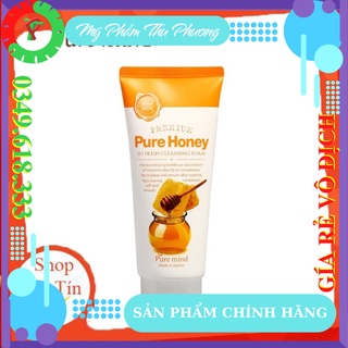 Sữa Rửa Mặt Mật Ong Làm Trắng Sáng Cho Da Dầu Mụn Mỹ Phẩm Hàn Quốc Chính Hãng Pure Mind Honey So Fesh Cleansing Foam