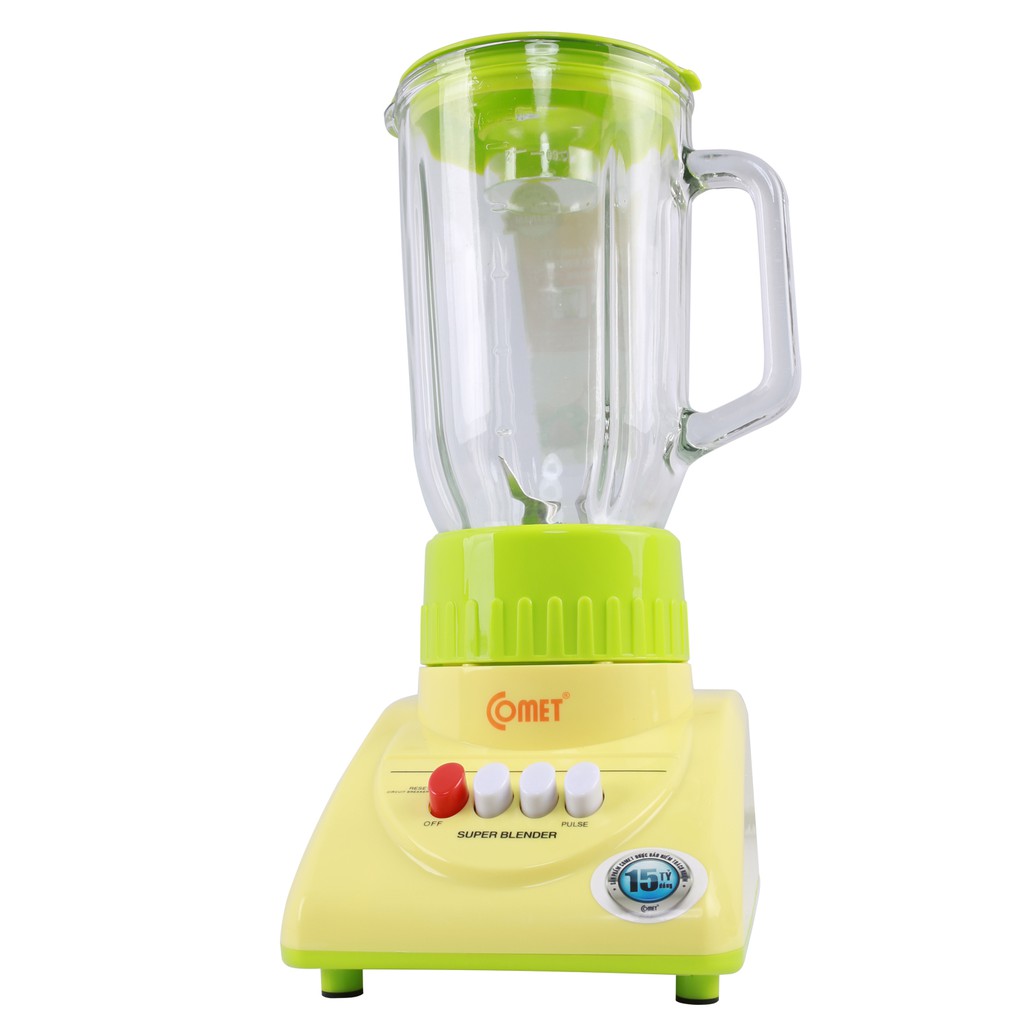 Máy xay sinh tố cối thủy tinh 1.25L 300W COMET - CM9986