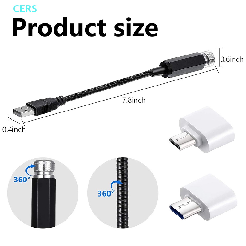 Bộ Đèn LED Chiếu Bầu Trời Sao 5V USB Hình Galaxy