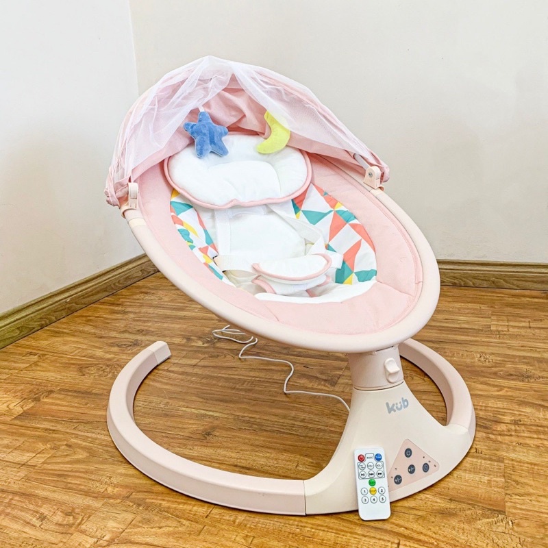 Nôi điện KUB, nôi điện BABY SWING KUB để võng cho bé có điều khiển từ xa