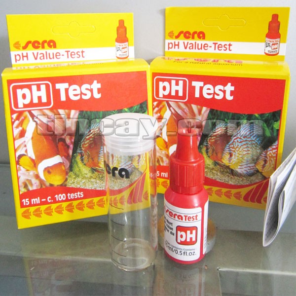 Test kiểm tra pH, test kiểm tra pH cho ao cá, Test pH Sera, Test Sera