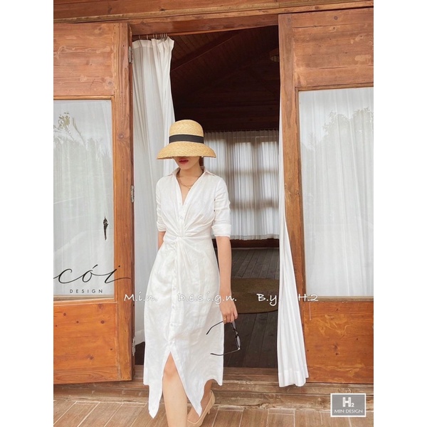 Váy xuông xoắn eo sale 130k