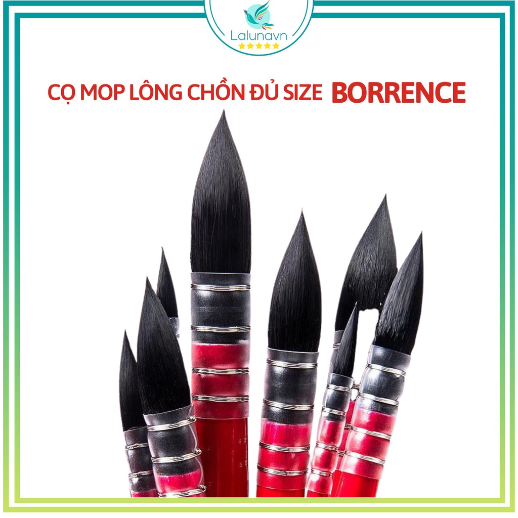 CỌ MÓP BORRENCE lông sóc ngậm nước cao,loang màu mềm mại