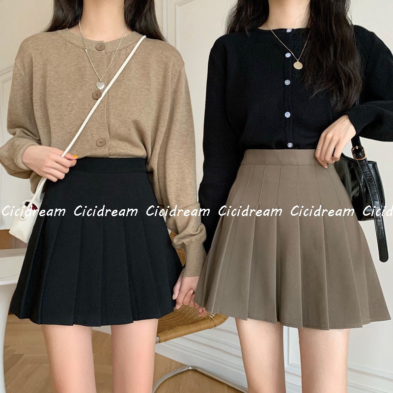 Chân váy tennis xếp ly ngắn xoè skirt kẻ caro, chân váy tennis xoè xếp ly ngắn nhiều màu trơn, kẻ caro style Hàn Quốc