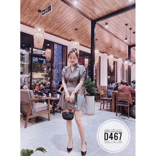 60-90kg [Ảnh thật] BIGSIZE ĐẦM CỔ VEST D467