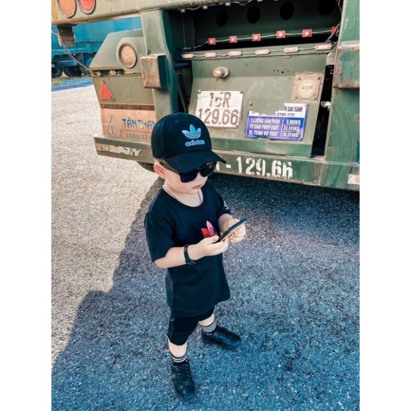 Mũ lưỡi trai Adidas thêu nổi siêu nhẹ cho bé yêu